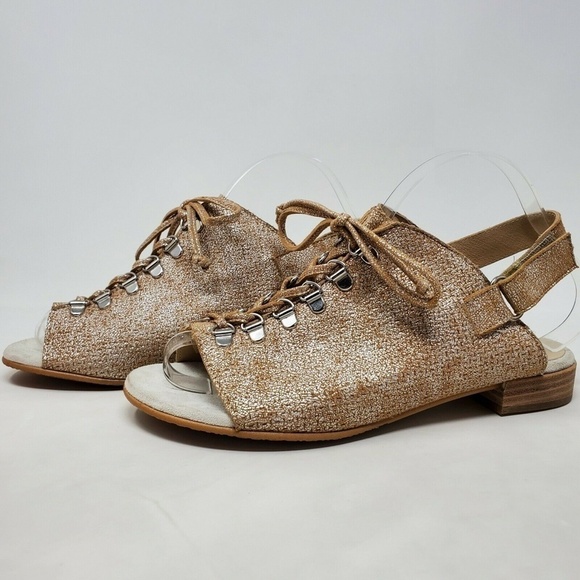 Unity In Diversity Hook Loop Lace Up Sling Sandal - Picture 2 of 10